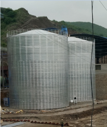 东坡粮食钢板仓的安装全过程不用热焊接